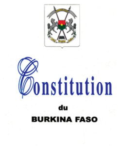 Couverture d’ouvrage : Constitution du Burkina Faso du 2 juin 1991