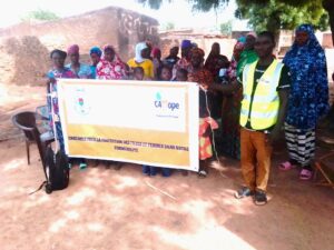 Séance de sensibilisation dans la communauté de Nouna